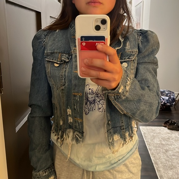 zara cropped jean jacked - Picture 2 of 2